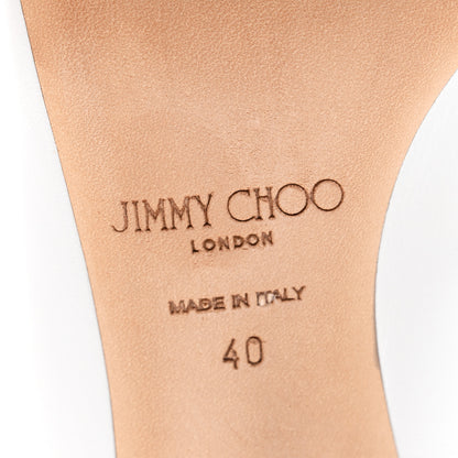 Jimmy Choo Nappa Patent Asymmetric Love 85 Pumps 40 Black White 6 of 8