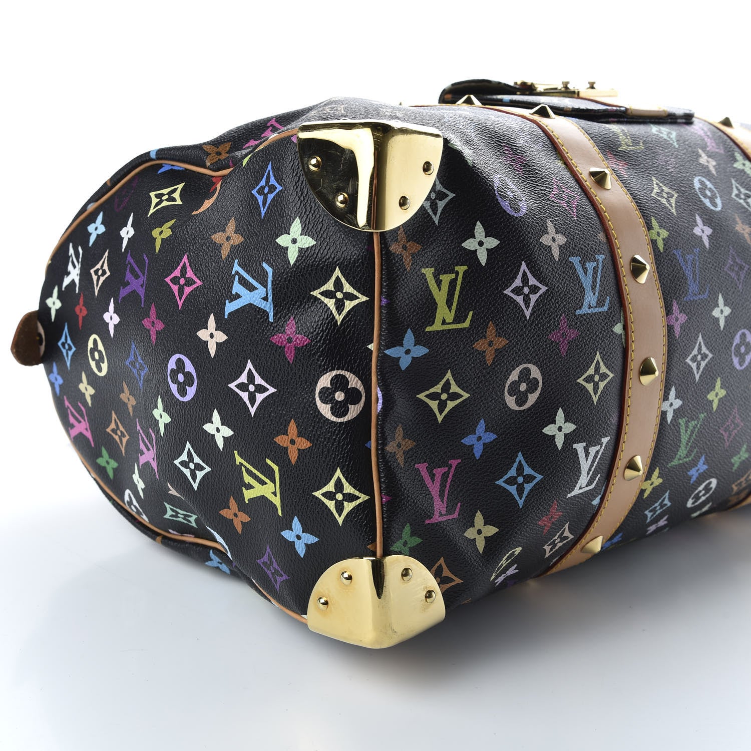 Louis Vuitton Monogram Multicolor Keepall 45 Black 5 of 9