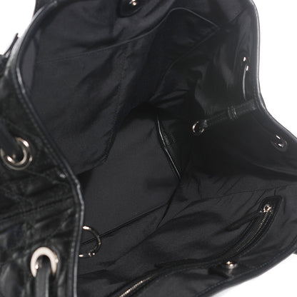 Christian Dior Coated Canvas Cannage Medium Panarea Tote Black 13 of 16