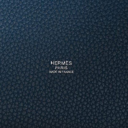 Hermes Taurillon Clemence Picotin Lock 22 MM Rouge Casaque Bleu Thalassa 6 of 12