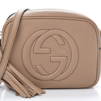Gucci Pebbled Calfskin Small Soho Disco Bag Camelia 12 of 12