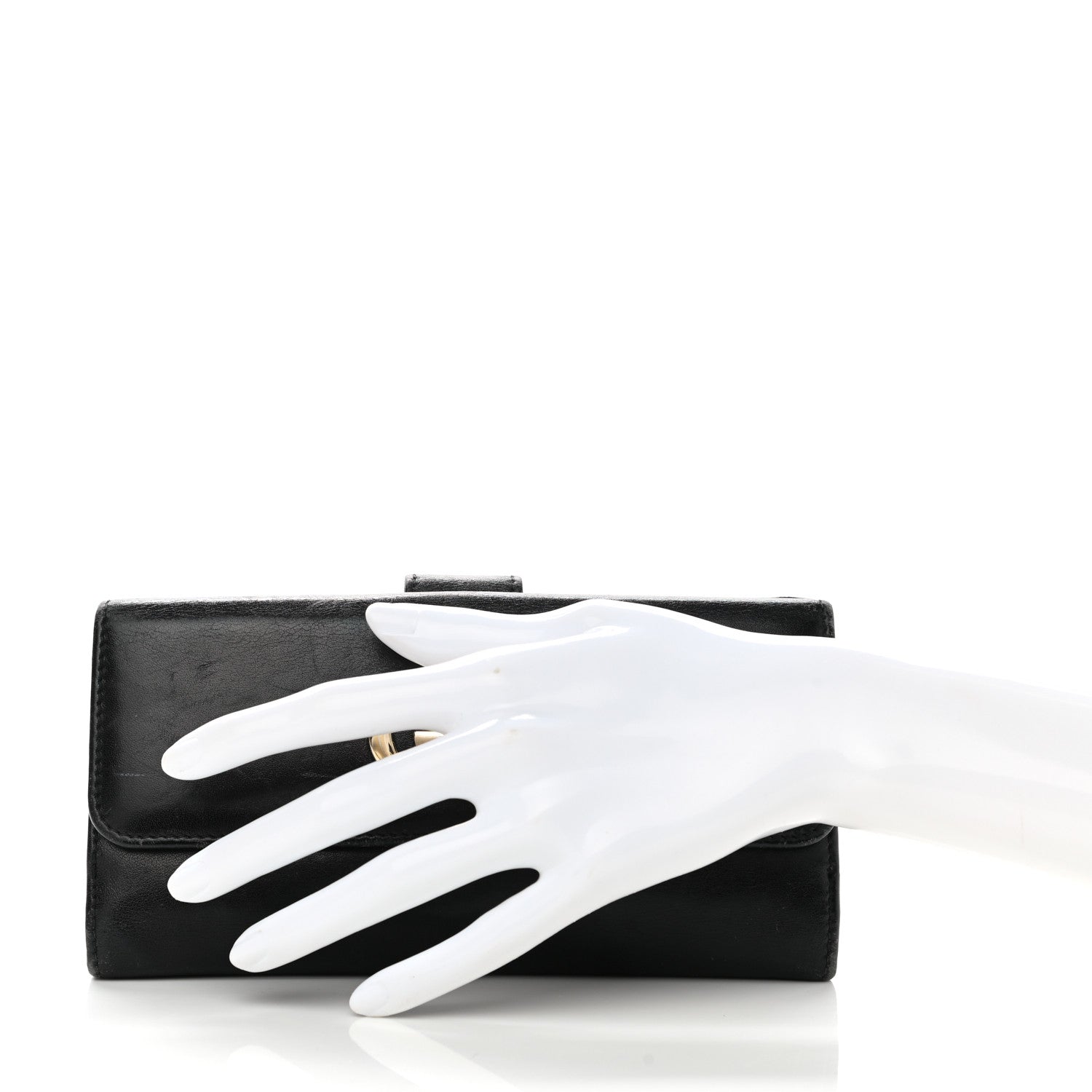 Gucci Calfskin Britt Continental Wallet Black 2 of 10