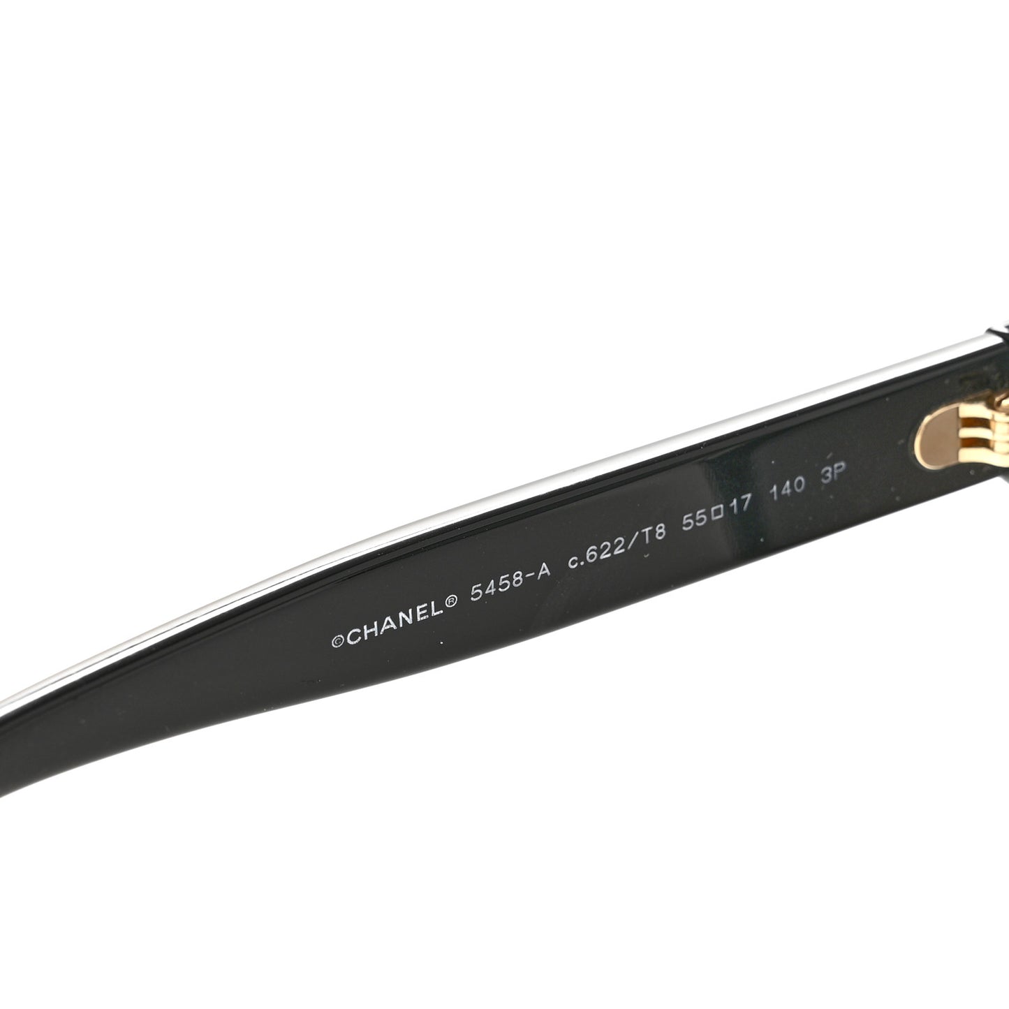 Acetate Pantos Logo Polarized Sunglasses 5458-A Black