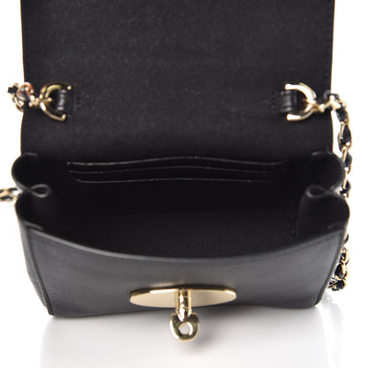 Mulberry Glossy Goatskin Mini Lily Flap Black 5 of 7