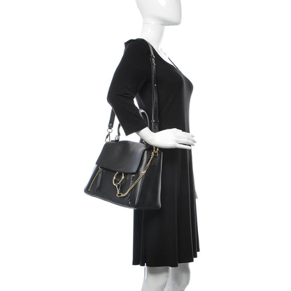 Chloe Calfskin Medium Faye Day Shoulder Bag Black 2 of 11