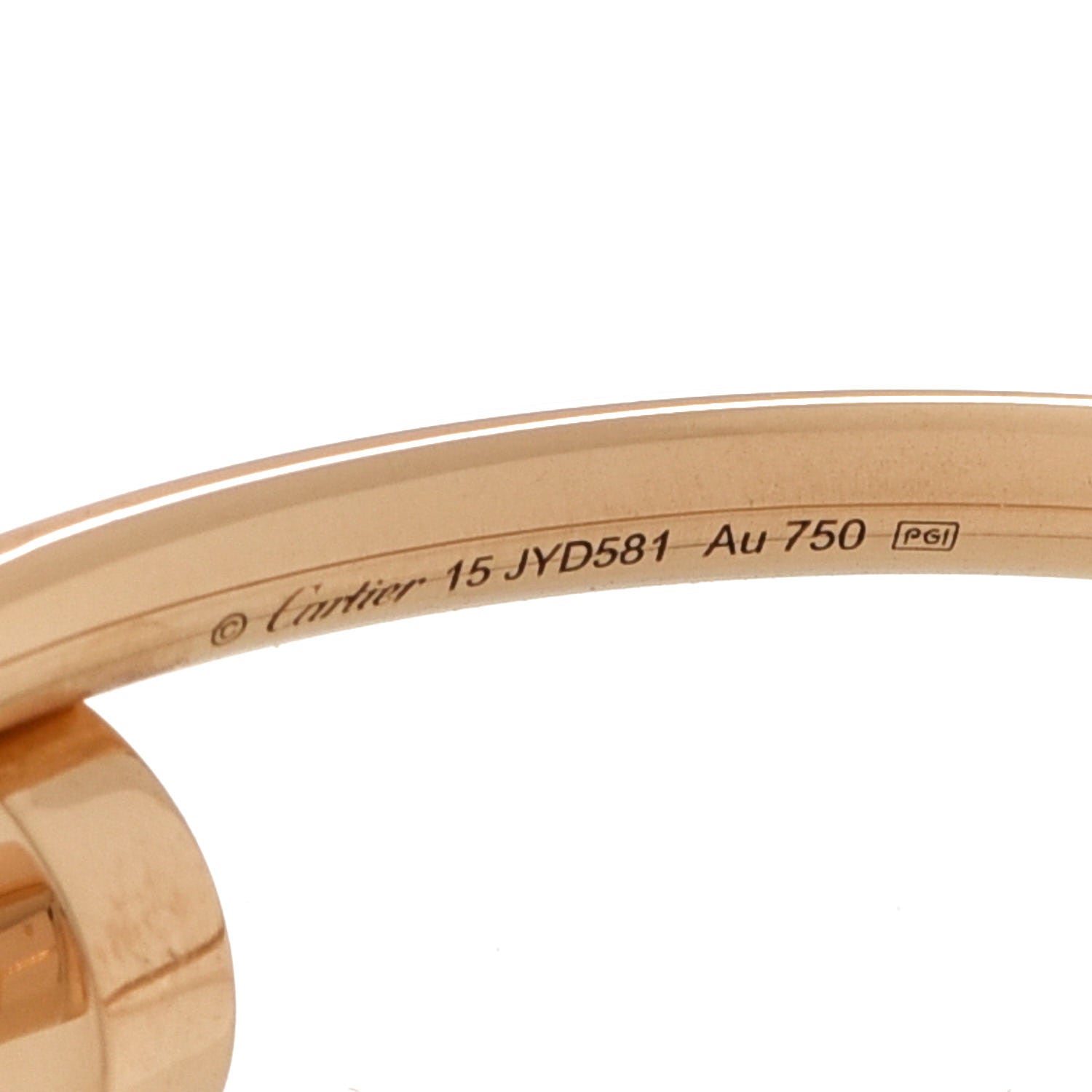Cartier 18K Yellow Gold Small Juste Un Clou Bracelet 15 4 of 5