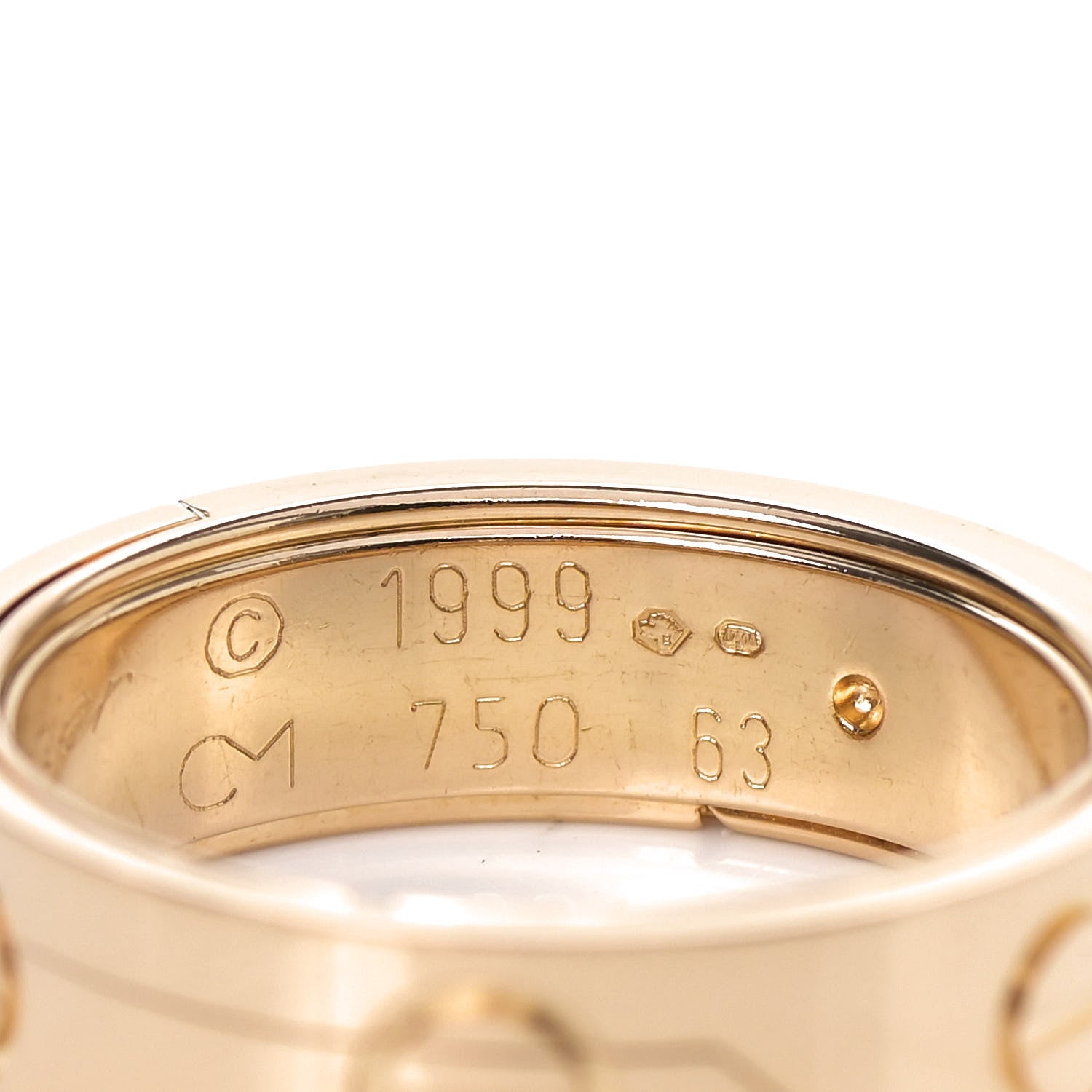 Cartier 18K Yellow Gold 7mm Astro LOVE Ring 63 10.25 6 of 6