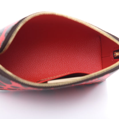 Louis Vuitton Monogram Kusama Pumpkin Dots Cosmetic Pouch Red 5 of 8