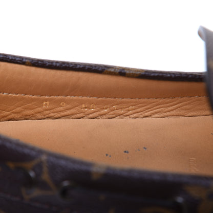 Louis Vuitton Monogram Mens Arizona Car Shoe Moccasin Loafers 9 Macassar 10 of 13