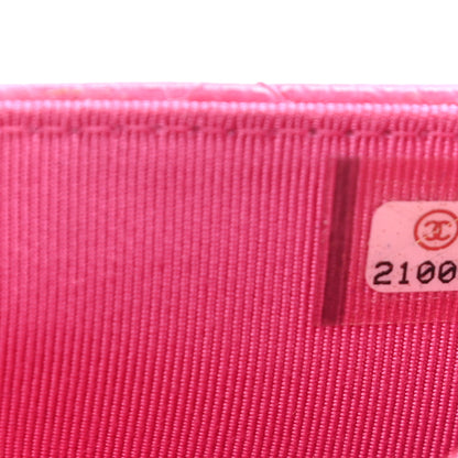Chanel Caviar Quilted Wallet on Chain WOC Pink 7 of 13