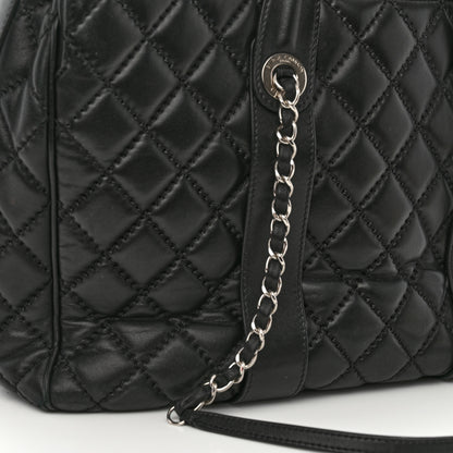Chanel Lambskin Quilted Large Easy Carry Shopping Tote Black 16 of 16