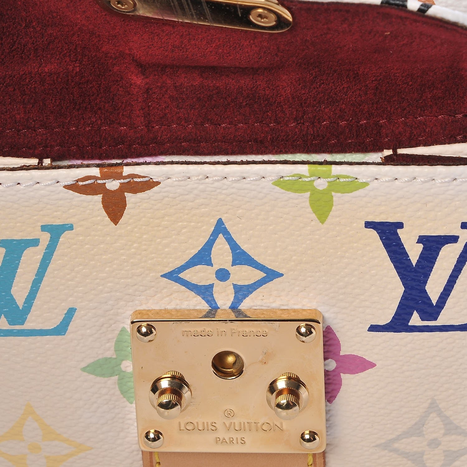 Louis Vuitton Monogram Multicolor Keepall 45 White 12 of 12