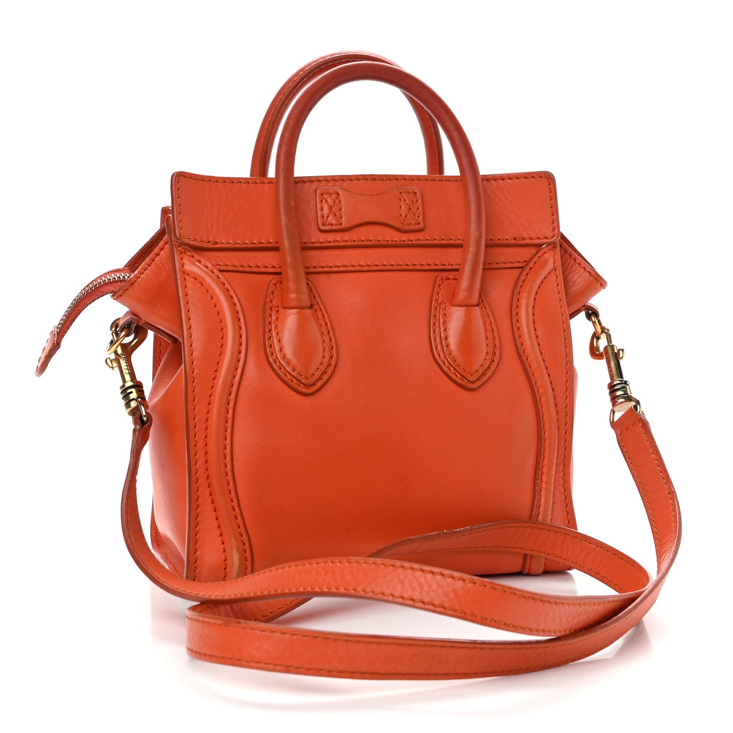 Smooth Calfskin Nano Luggage Orange