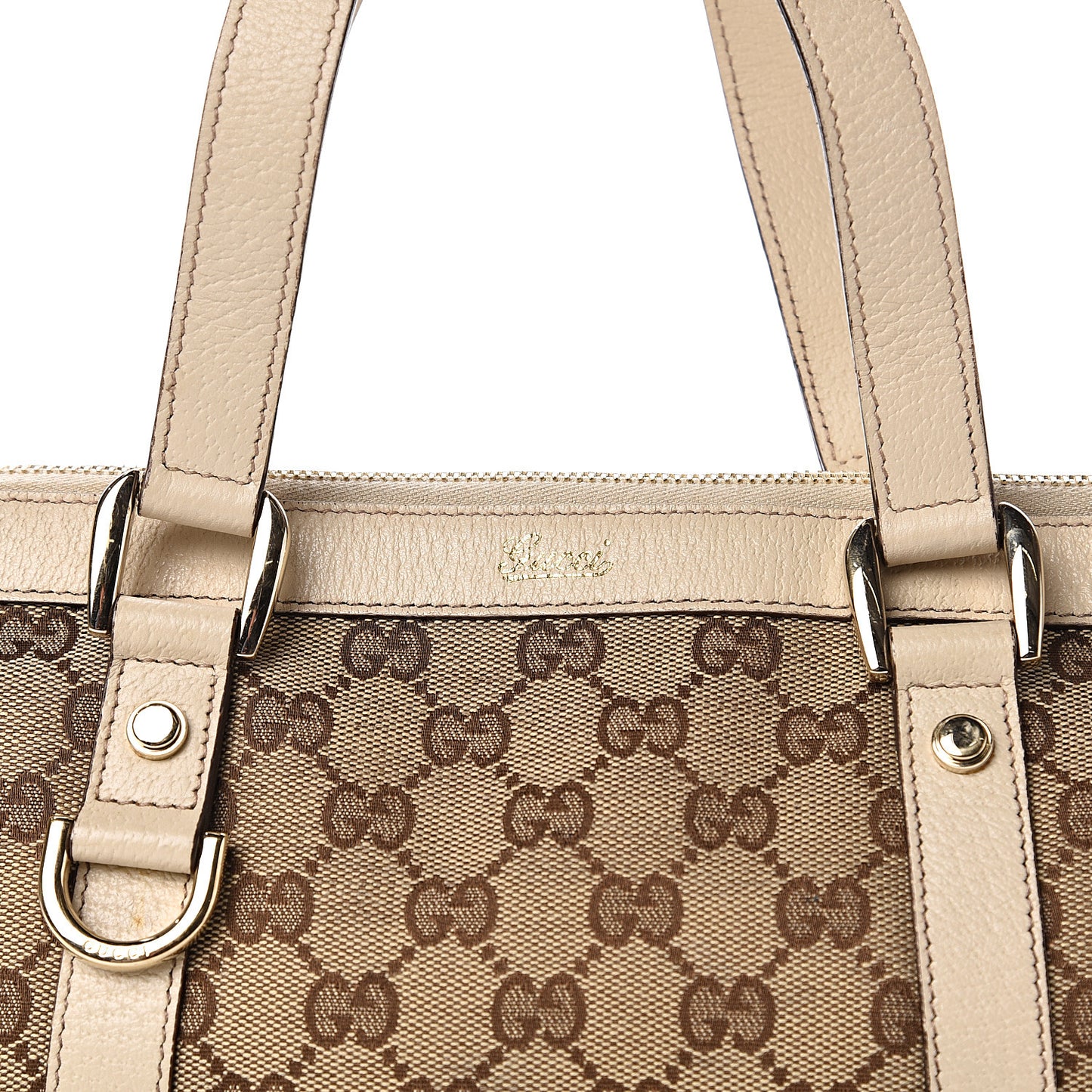 Monogram Small Abbey Tote Off White