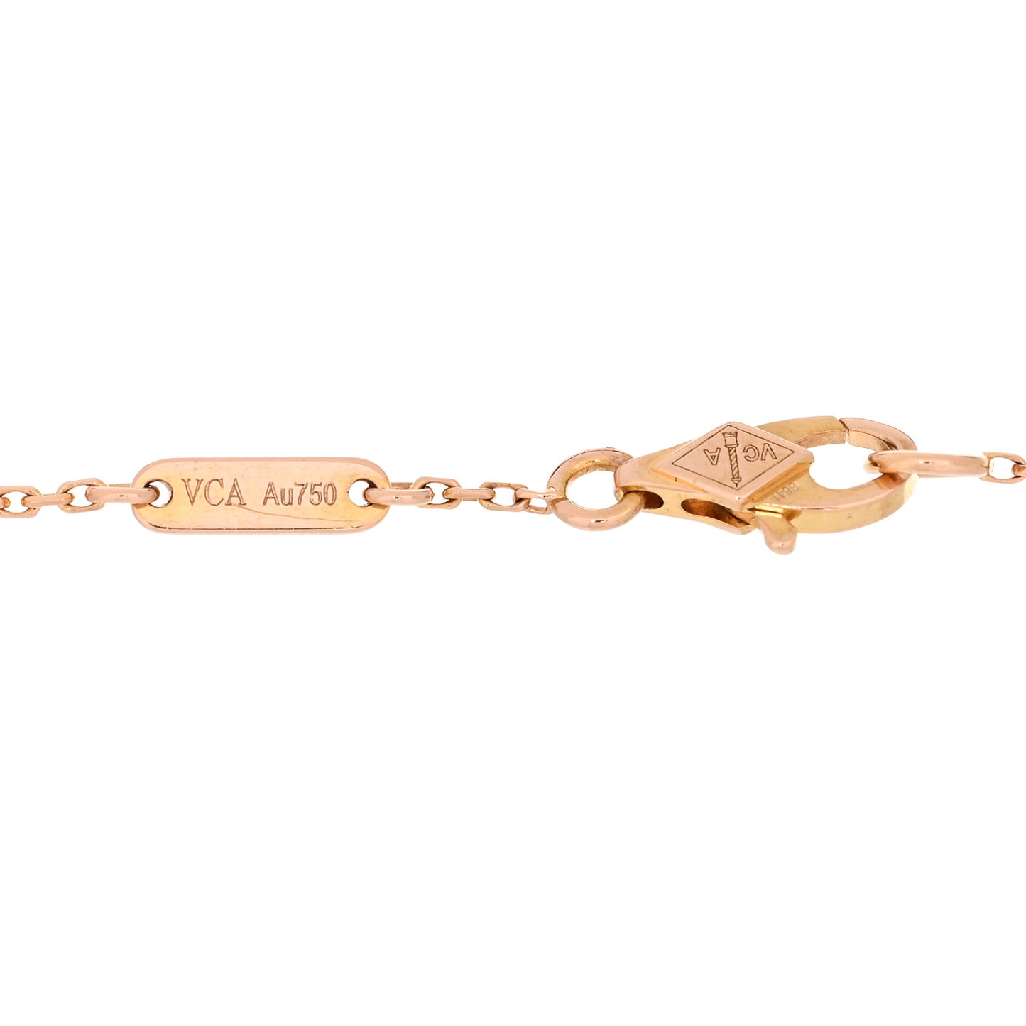 18K Rose Gold Carnelian Sweet Alhambra Bracelet