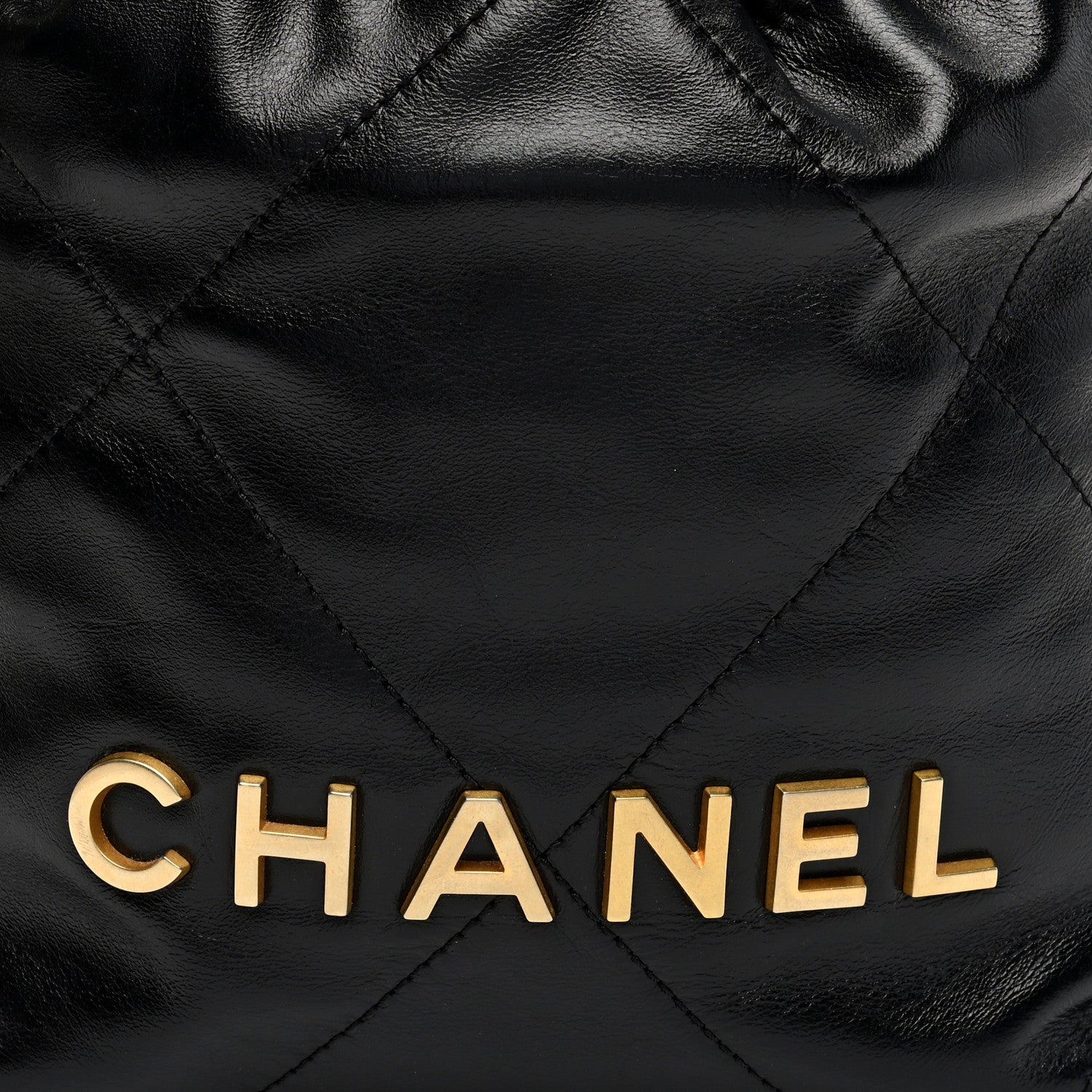 Chanel Shiny Calfskin Quilted Mini Chanel 22 Black 8 of 10