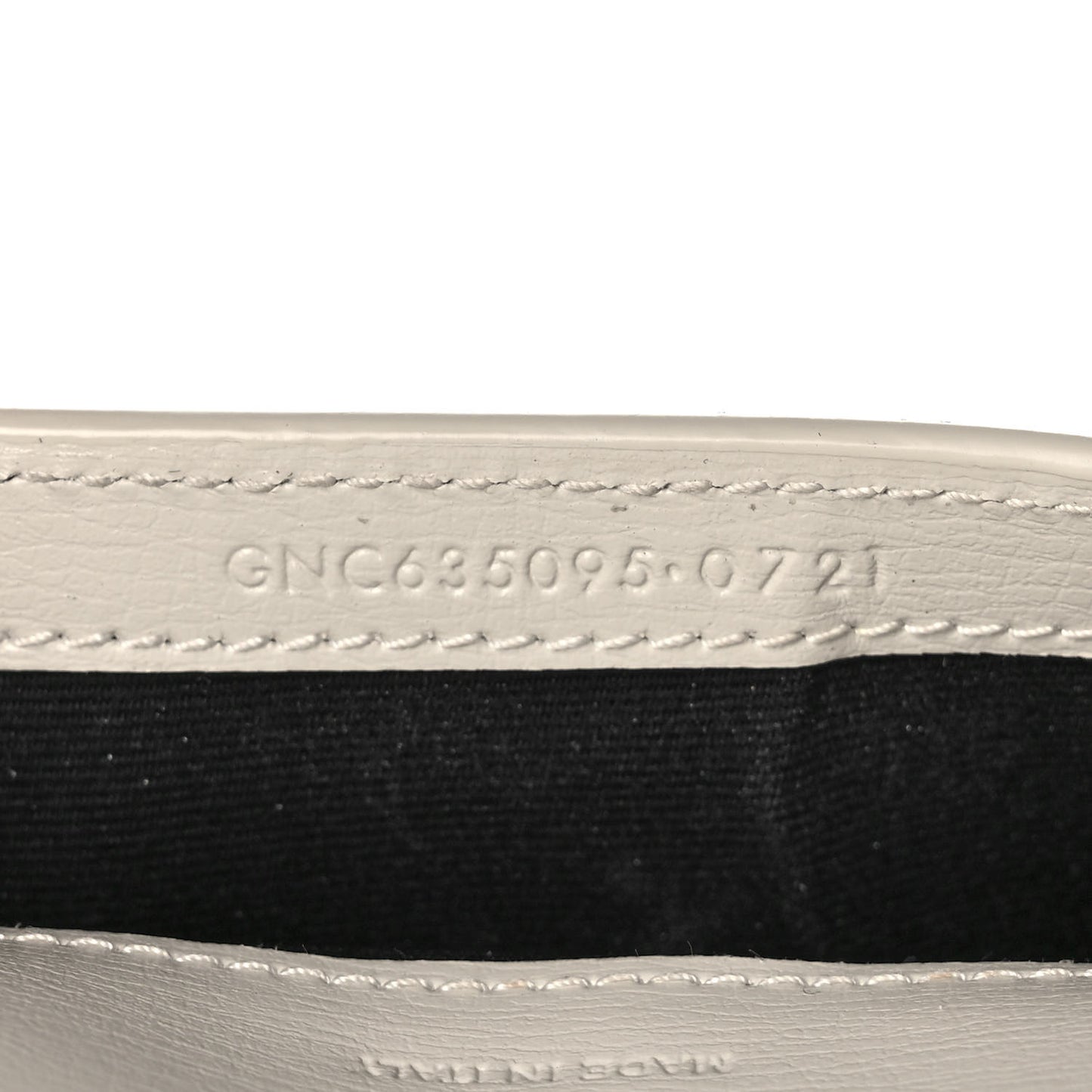 Smooth Calfskin Monogram Phone Holder Crossbody Blanc Vintage