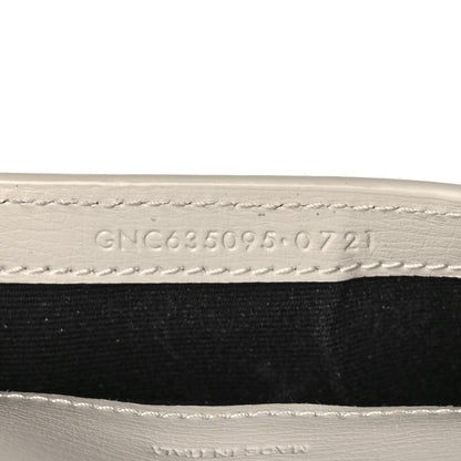 Saint Laurent Smooth Calfskin Monogram Phone Holder Crossbody Blanc Vintage 7 of 11