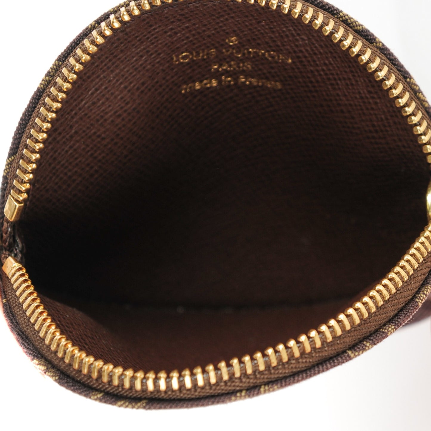 Mini Lin Round Coin Purse Ebene