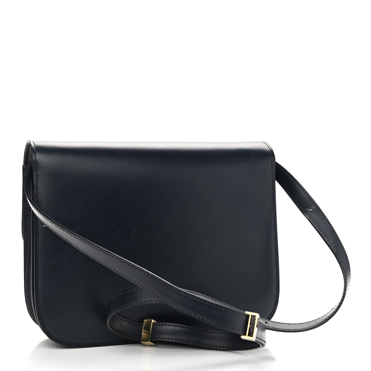 Celine Box Calfskin Medium Classic Box Flap Bag Navy 2 of 11