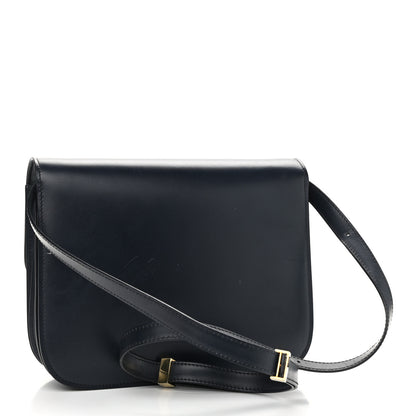 Celine Box Calfskin Medium Classic Box Flap Bag Navy 2 of 11
