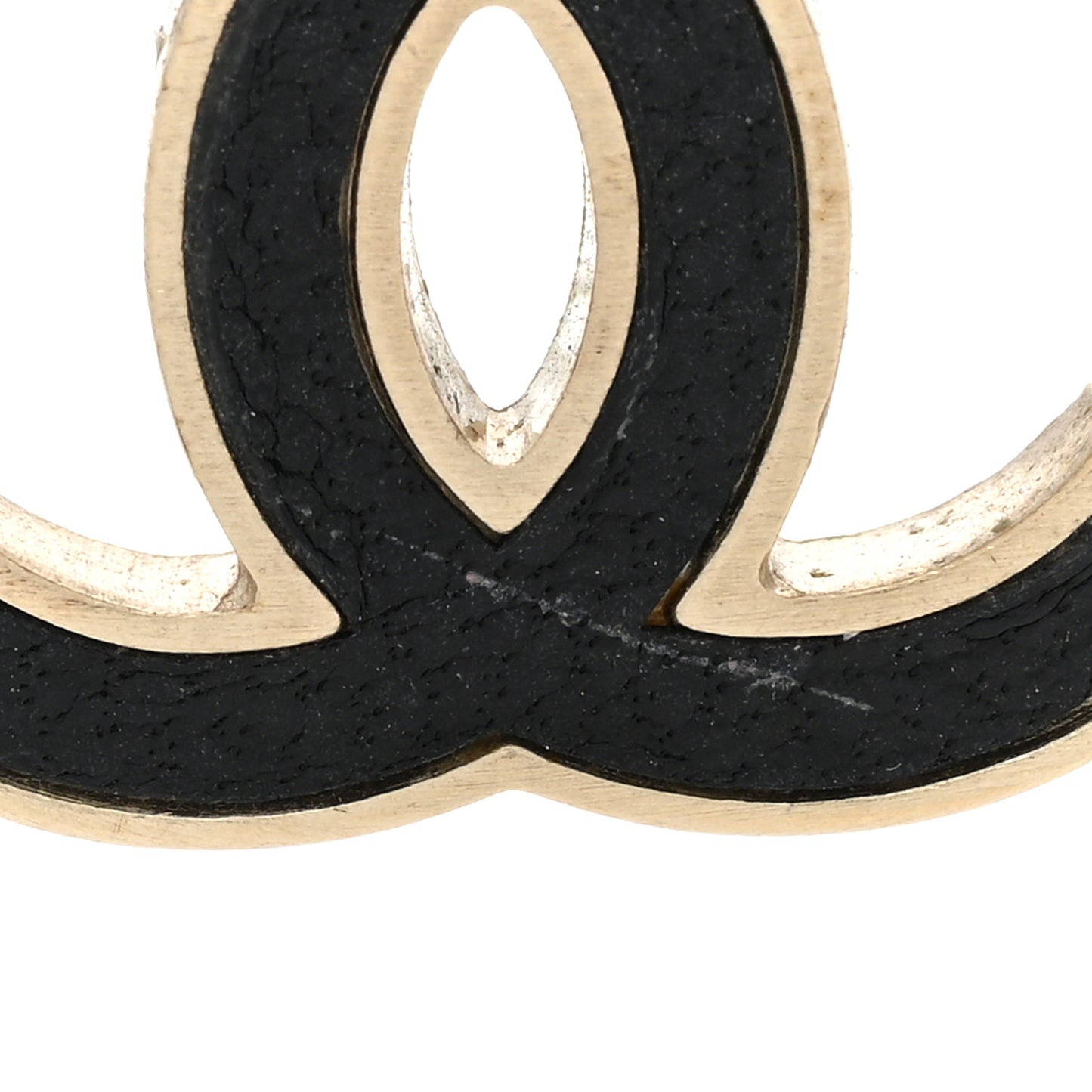 Lambskin CC Earrings Black