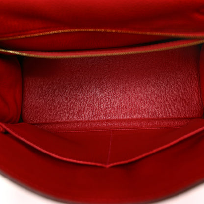 Hermes Togo Kelly Retourne 28 Rouge Casaque 5 of 12