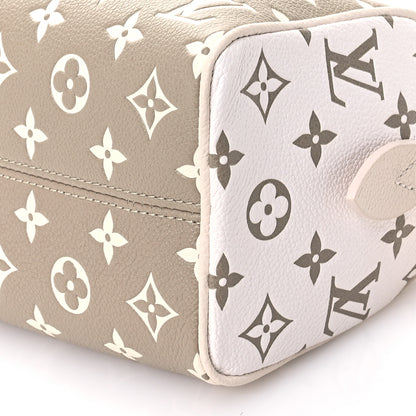 Louis Vuitton Empreinte Monogram Spring in the City Speedy Bandouliere 20 Kaki Beige Cream 9 of 11