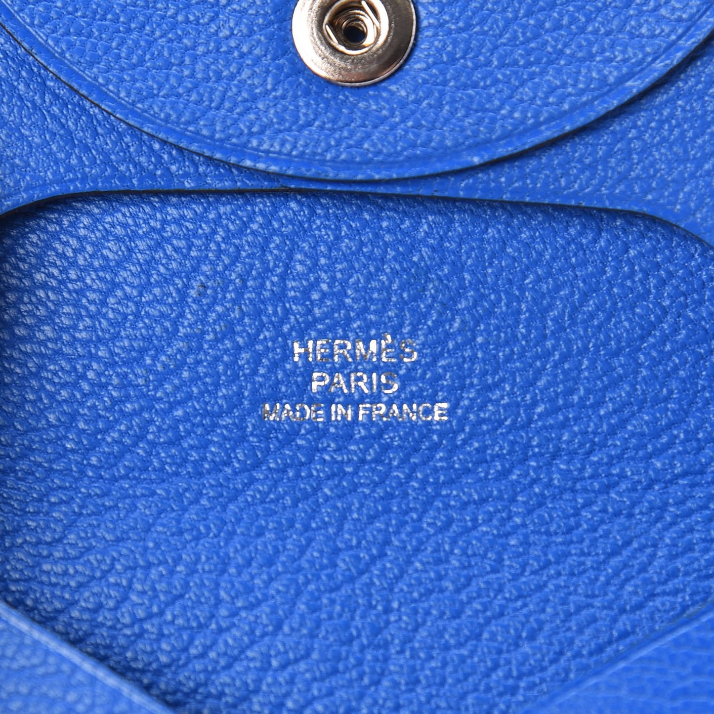 Chevre Mysore Bastia Coin Purse Bleu Hydra