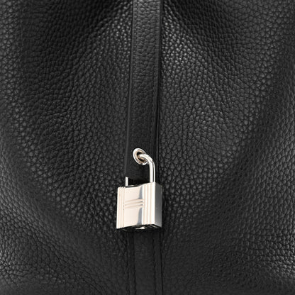 Hermes Taurillon Clemence Picotin Lock 22 MM Black 8 of 11