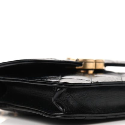 Chanel Calfskin Quilted Perfect Fit Coin Purse With Chain Black 9 of 10