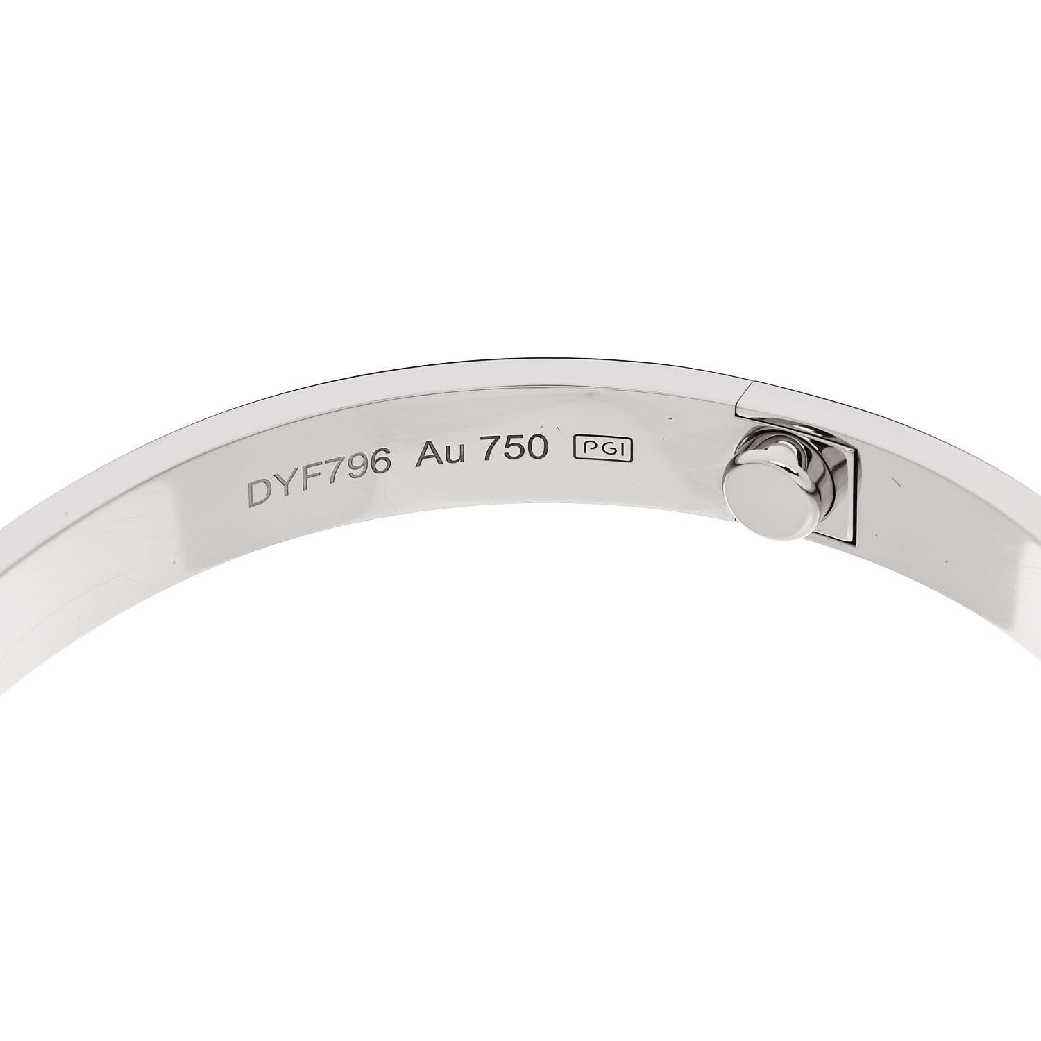 Cartier 18K White Gold LOVE Bracelet 18 7 of 9