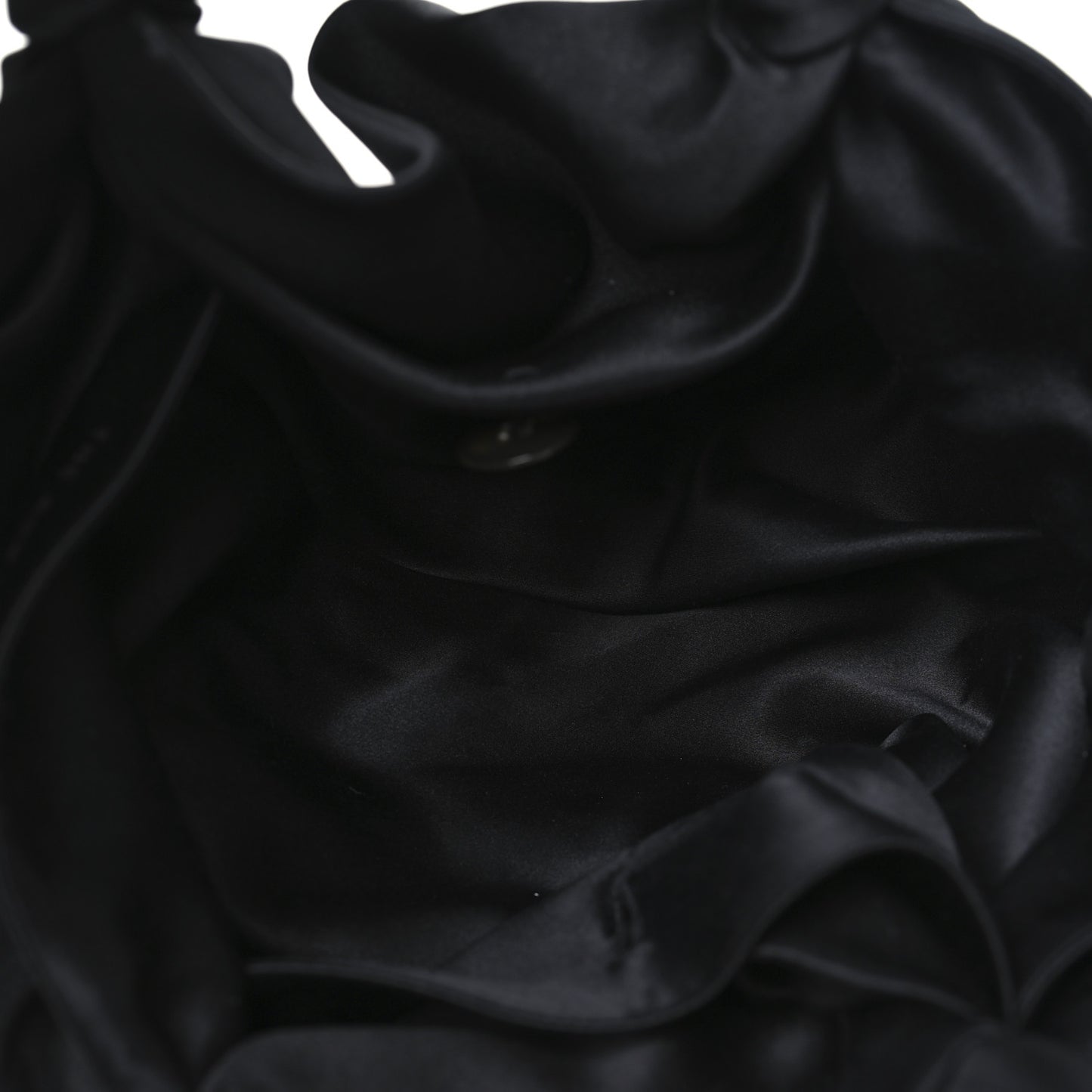 Satin Small Ascot Bag Black