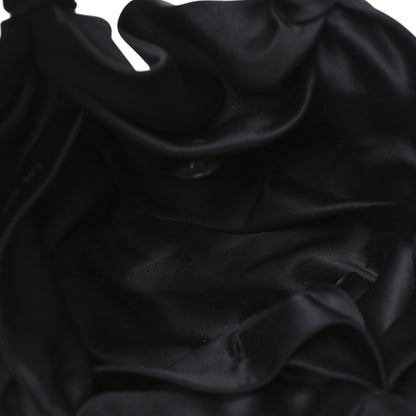 The Row Satin Small Ascot Bag Black 5 of 9