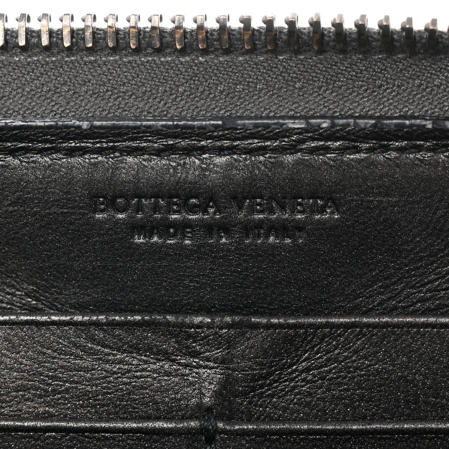 Nappa Bubble Quilted Zip Around Wallet Black