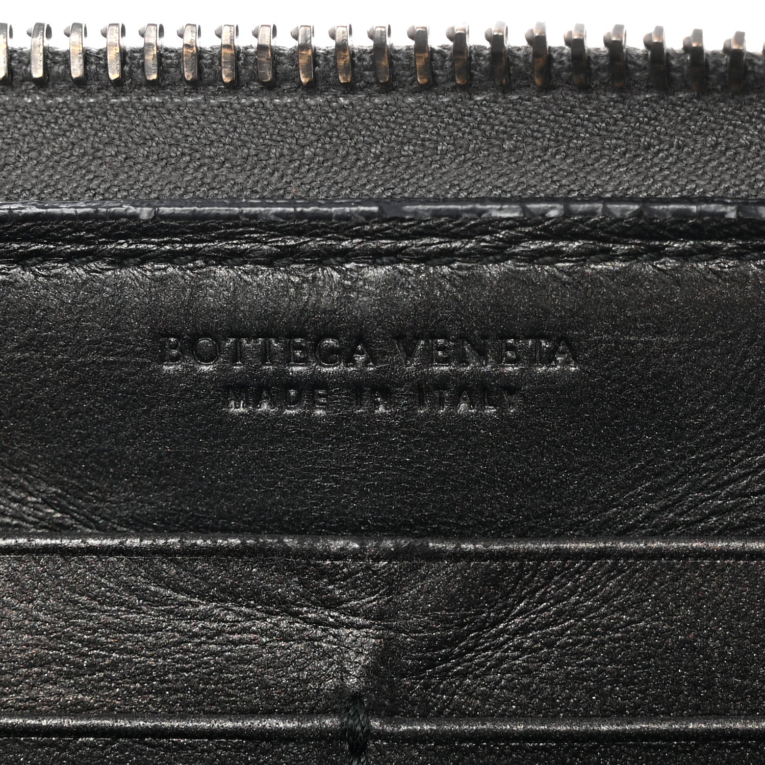 Bottega Veneta Nappa Bubble Quilted Zip Around Wallet Black 6 of 12