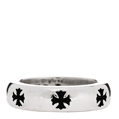 Chrome Hearts Sterling Silver Negative CH Plus Ring 49 5 1 of 5
