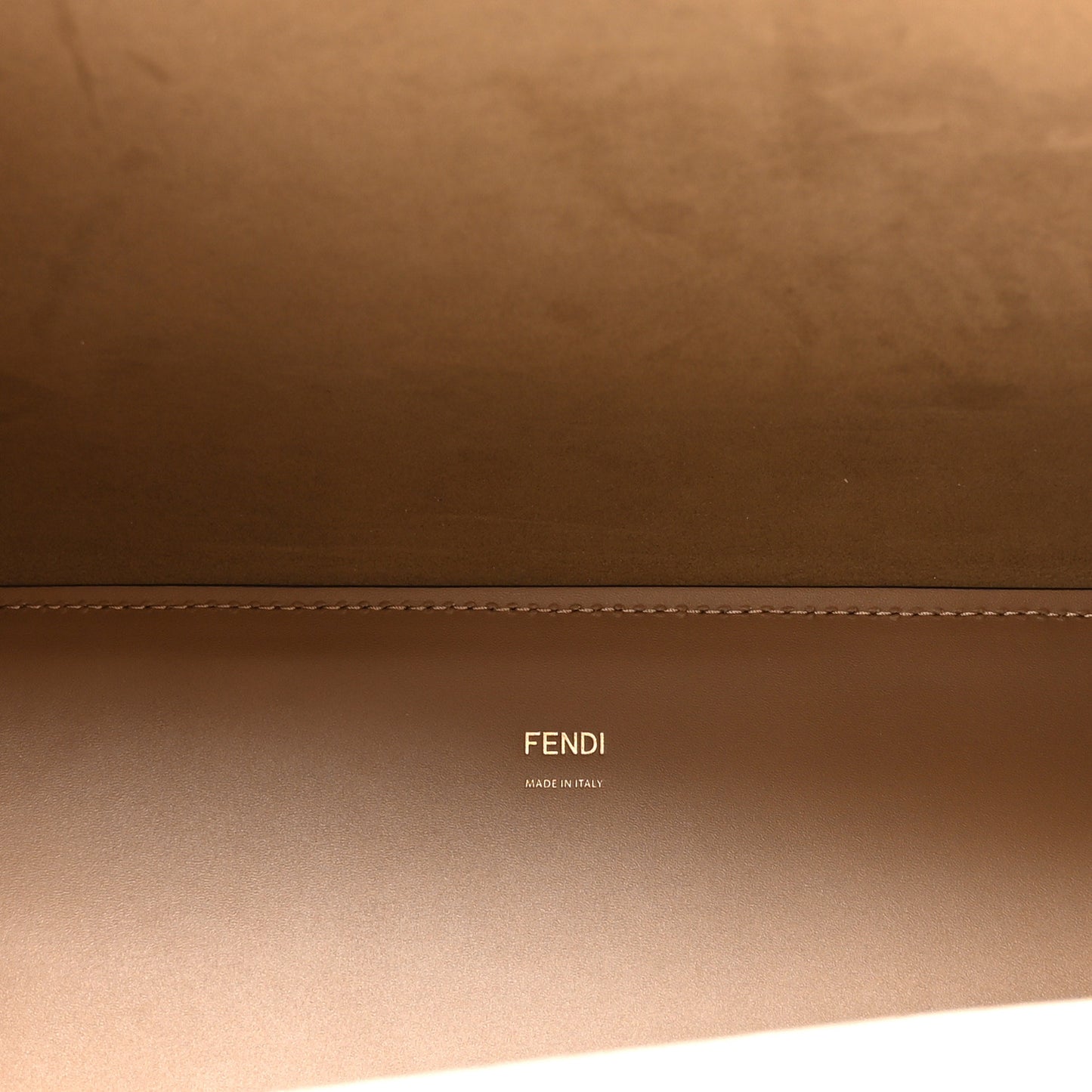 Glazed Fabric Plexiglass FF Logo Bikini Girls Medium Fendi Sunshine Shopper Tote Bianco Perla Multicolor Miele Scuro