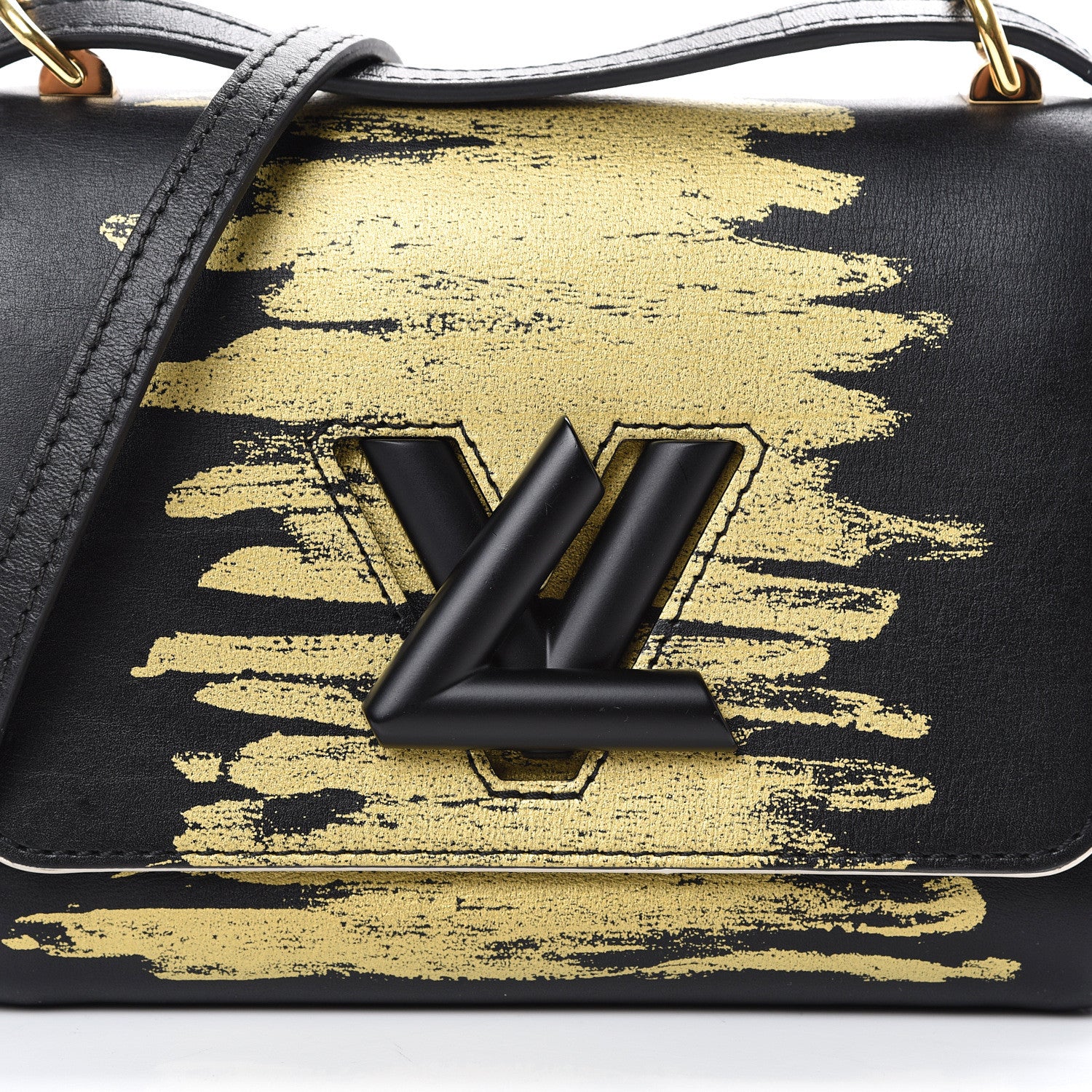 Louis Vuitton Calfskin Twist Shoulder Bag PM Light Gold 7 of 11