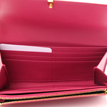 Saint Laurent Calfskin Classic Y Ligne Wallet Fuchsia 5 of 10