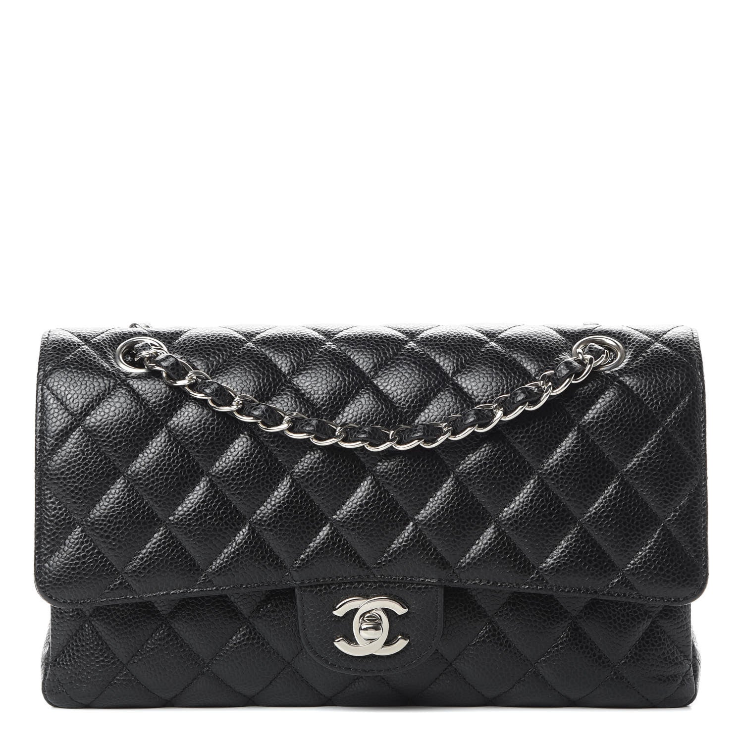 Chanel Caviar Quilted Medium Double Flap Black 1 of 13