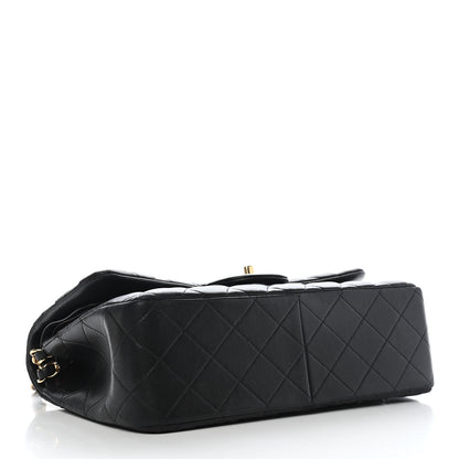 Chanel Lambskin Quilted Jumbo Double Flap Black 5 of 25