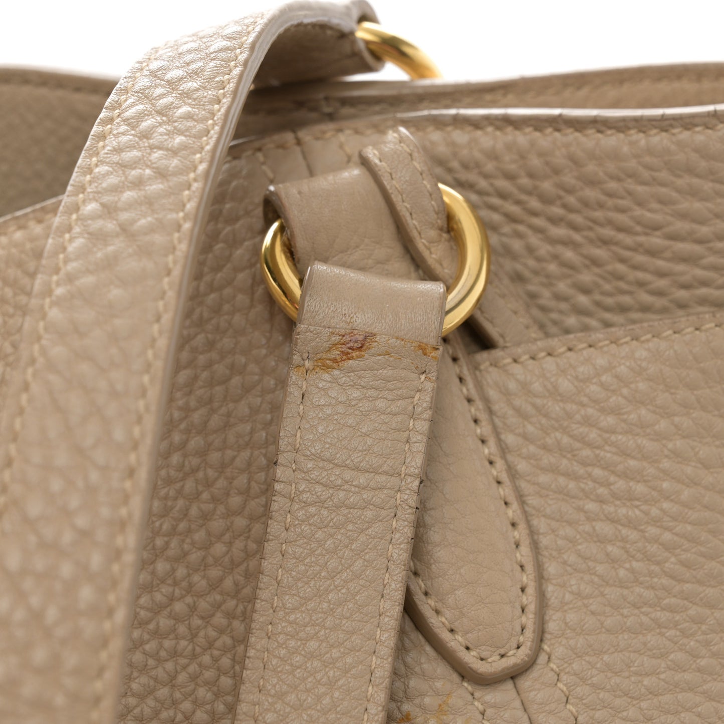 Vitello Daino Shoulder Bag Sabbia