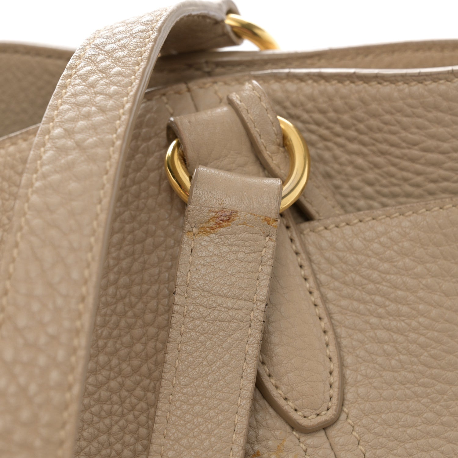 Prada Vitello Daino Shoulder Bag Sabbia 13 of 14