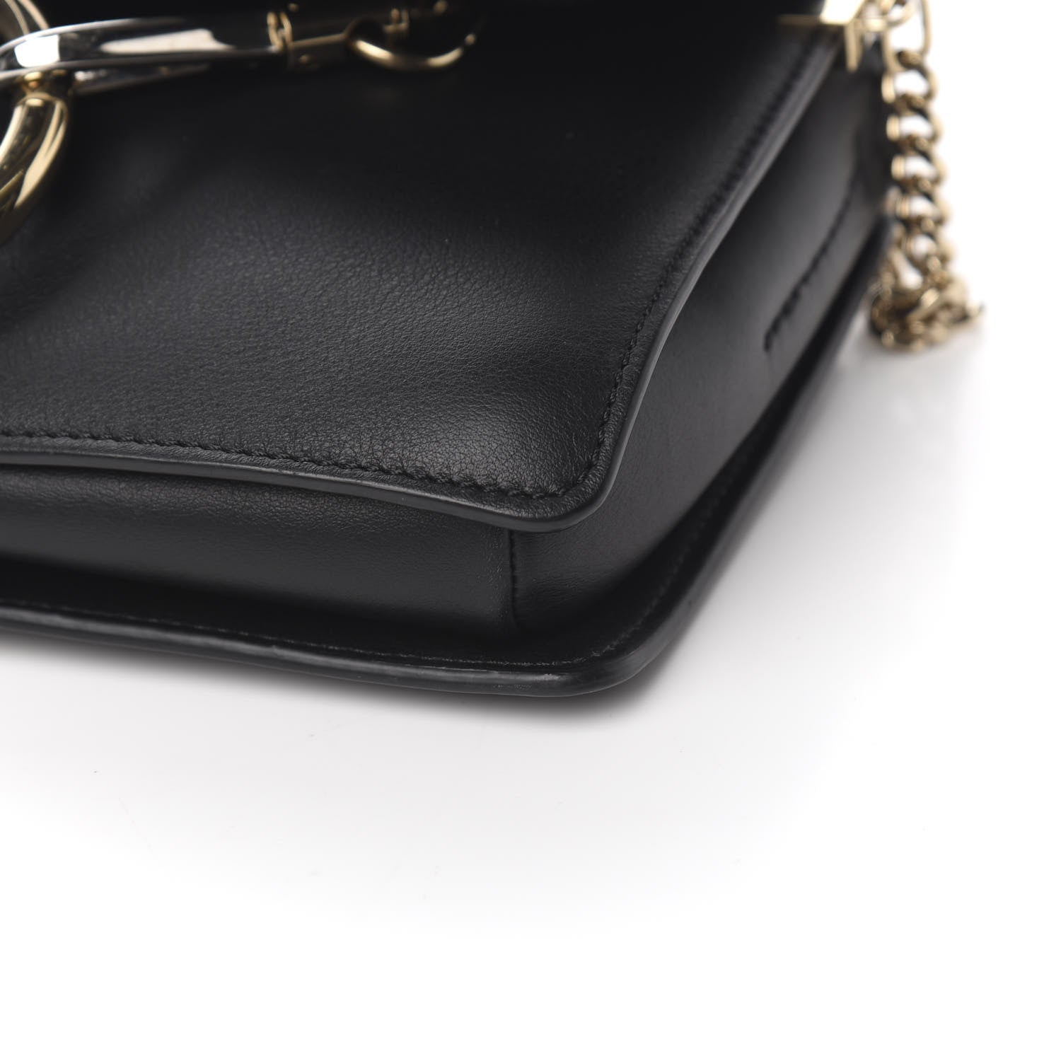 Chloe Suede Calfskin Small Faye Shoulder Bag Black 7 of 9