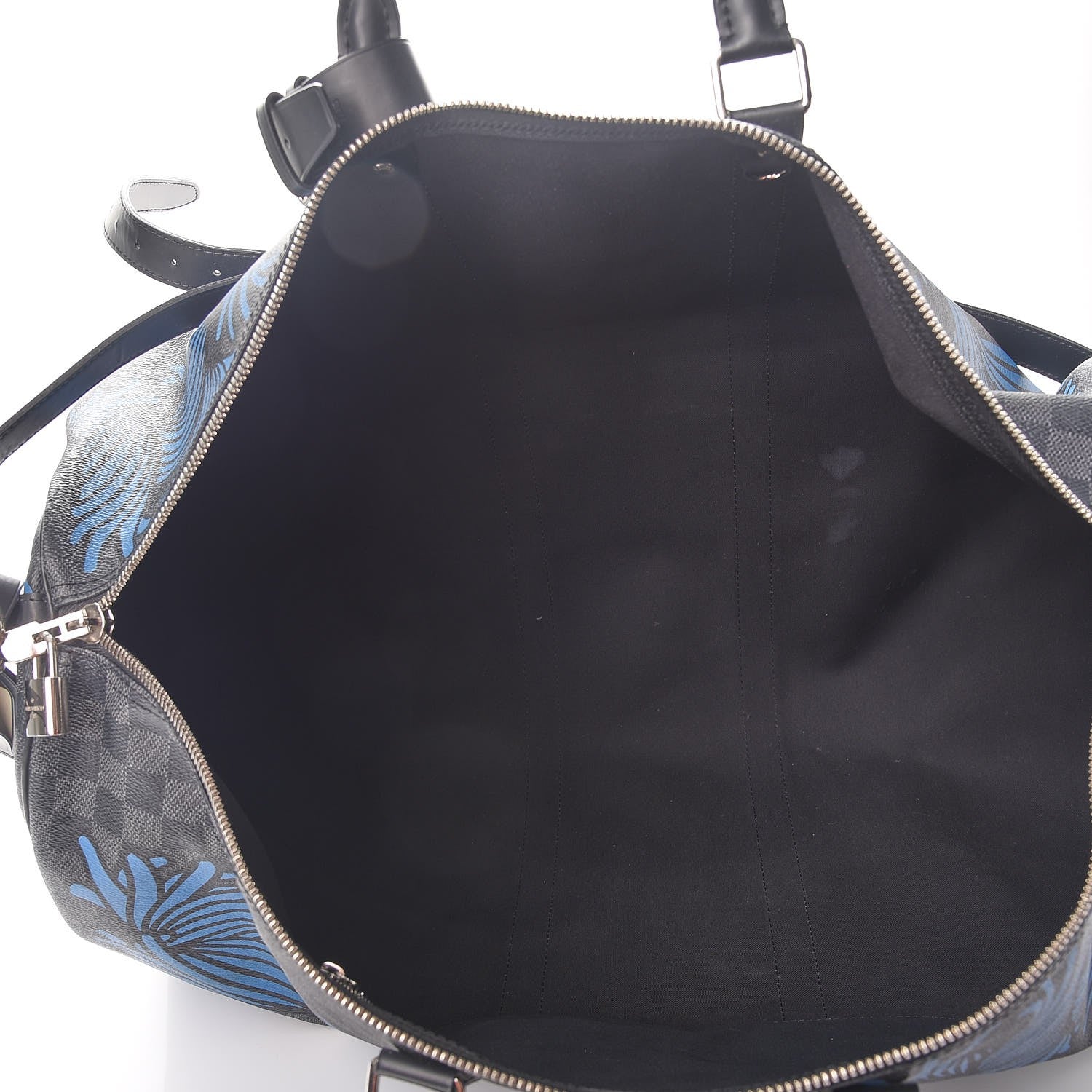 Louis Vuitton Damier Graphite Rope Keepall 55 Blue 5 of 11