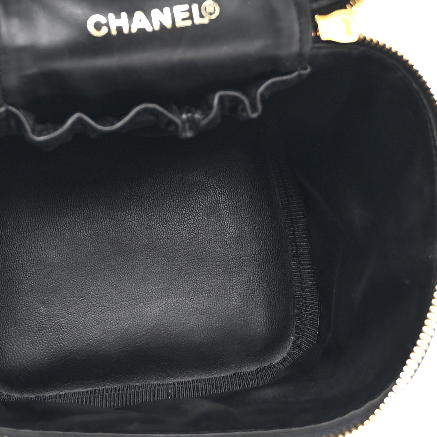 Chanel Caviar Vanity Cosmetic Case Black 5 of 10