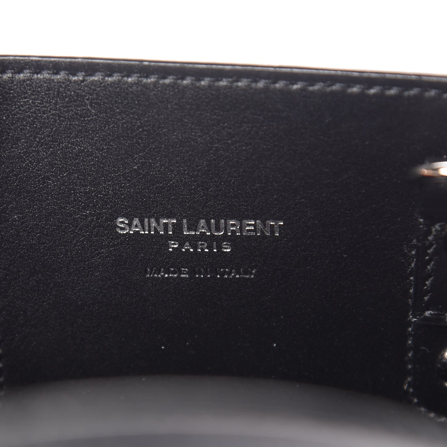 Grained Calfskin Nano Sac De Jour Black