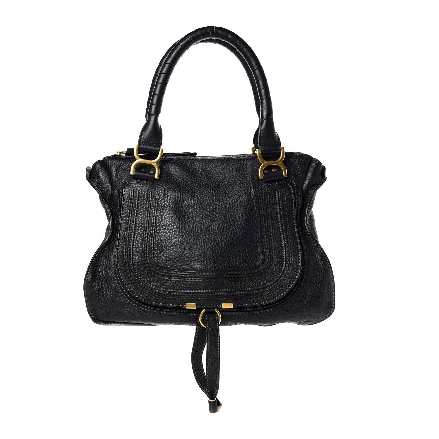 Chloe Calfskin Medium Marcie Satchel Black 1 of 8