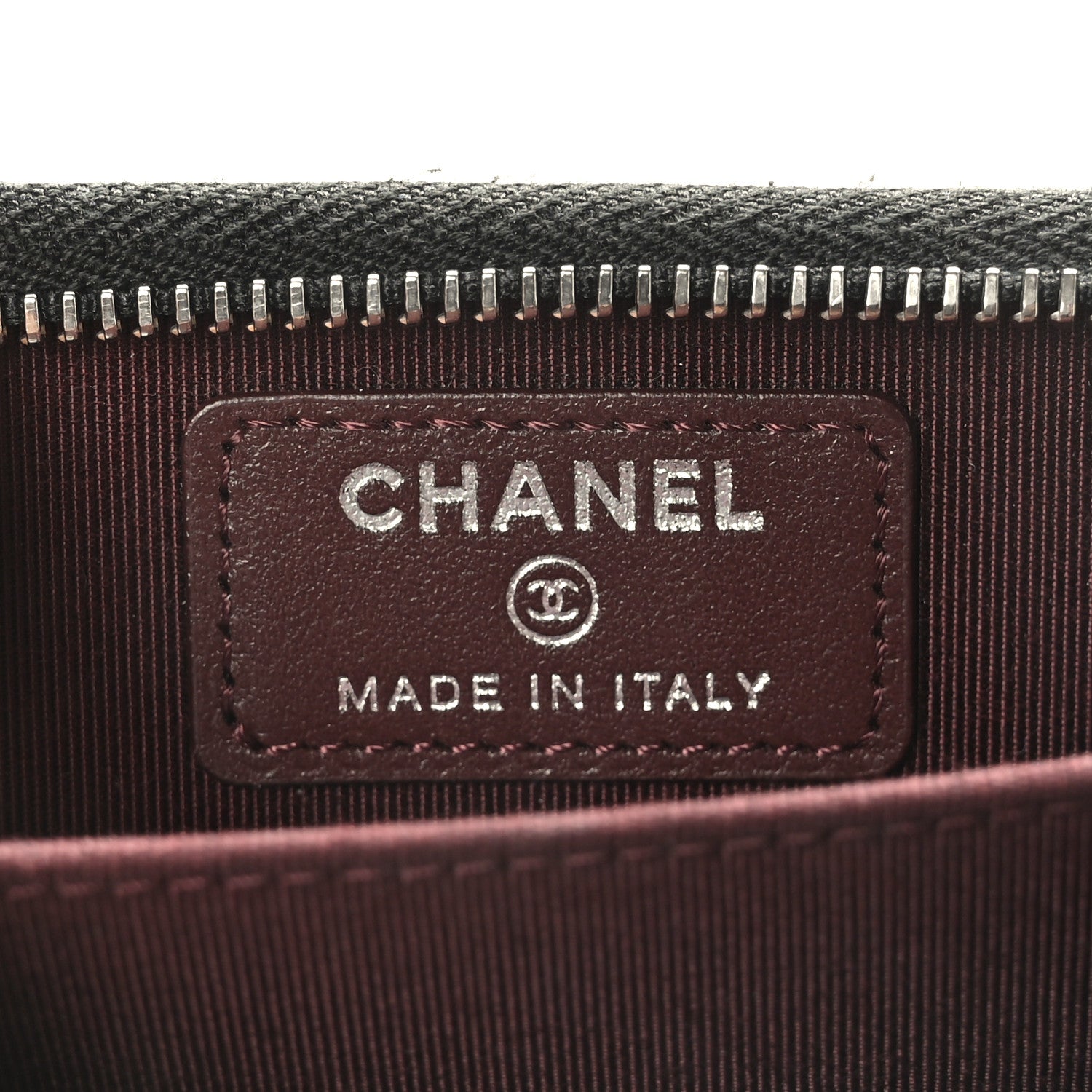 Chanel Caviar Quilted Zip Card Holder Black 6 of 8